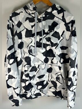 Nike Sportswear Club Mens French Terry Hoodie Sweater Anthracite Wolf Grey Black